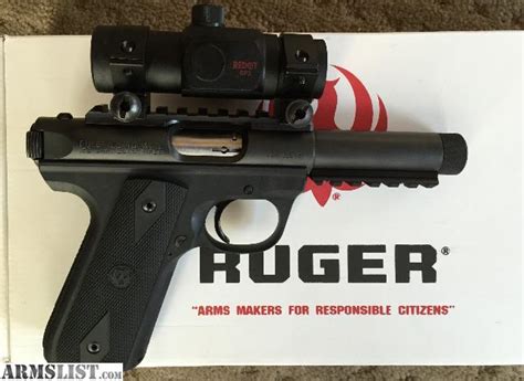 Armslist For Sale Ruger 22 45 Mark Iii W Threaded Barrel And Red Dot Scope