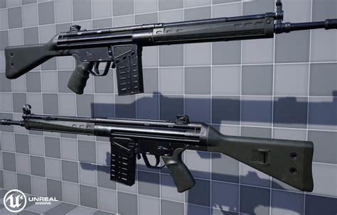 3D model G3A3 Rifle VR / AR / low-poly | CGTrader