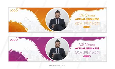 Premium Vector | Creative LinkedIn cover design template