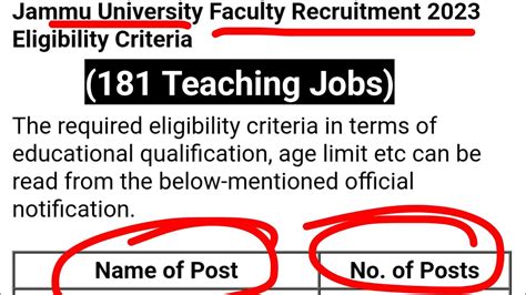 Jammu University Recruitment For Teaching Posts Fresh Job Update