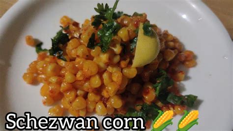 How To Make Schezwan Corn Recipe Corn Recipe In Hindi Schezwan