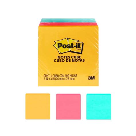 Notas Adhesivas Post It Ultra 3 X 3 Colores Pastel De 400 Hojas Du