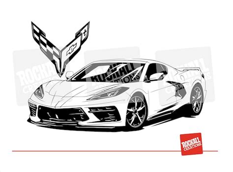 Chevy Corvette C8 Digital Vector Files Png Svg Cdr Eps Etsy Porn Sex Picture