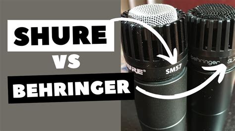 BEHRINGER SL75C Vs SHURE SM57 Dynamic Instrument Microphone