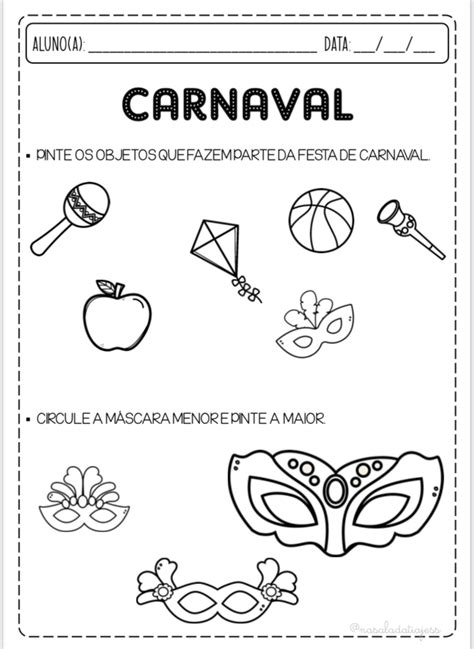 Atividades carnaval Educação infantil Educa Market