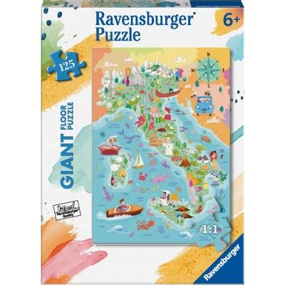 Puzzle Géant de Sol Pièces XXL Italie Ravensburger 03145 125 pièces