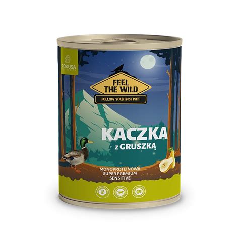 Pokusa Feel The Wild Kaczka Z Gruszk Karma Mokra Dla Psa G Pokusa