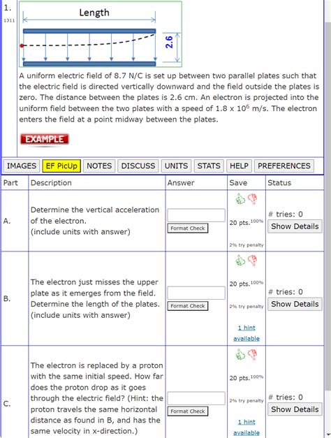 Solved A uniform electric field of 8.7 N/C is set up between | Chegg.com