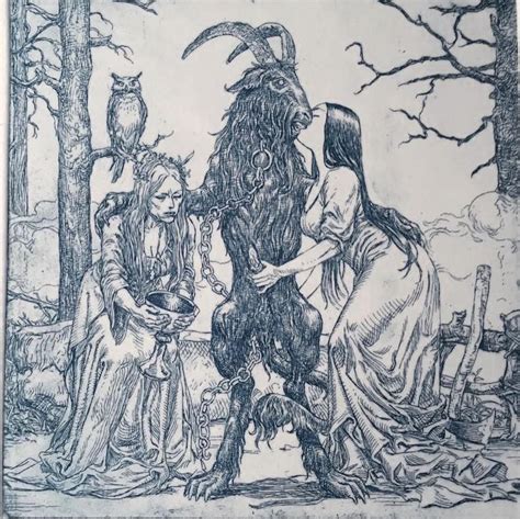 Witches Collecting The Seed Etching By Kerbcrawlerghost Rhentaibeast