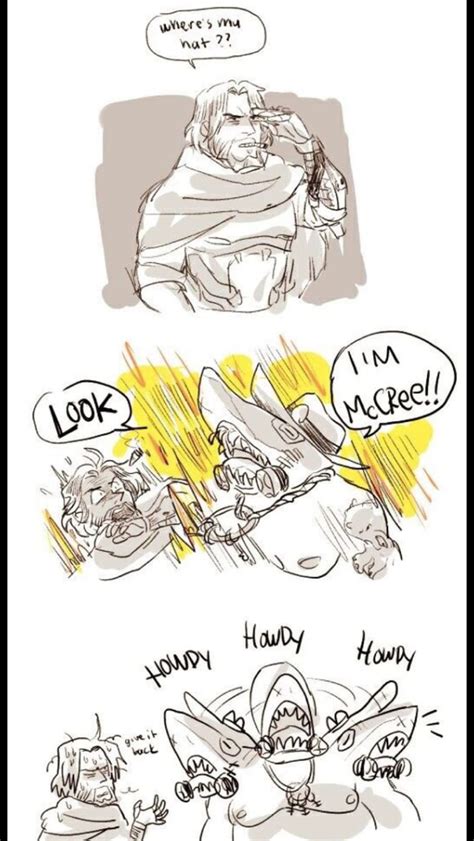 Overwatch Comic Overwatch Memes Overwatch Fan Art Mccree Funny