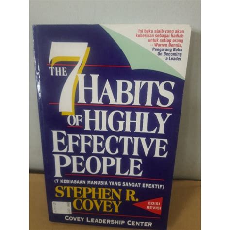 Jual Buku The Habits Of Highly Effective People Stephen R Covey