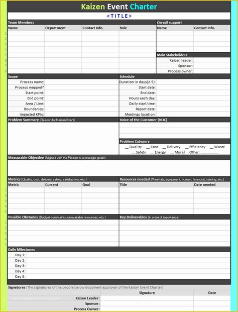 Continuous Improvement Template Free Of Continuous Improvement Tracking