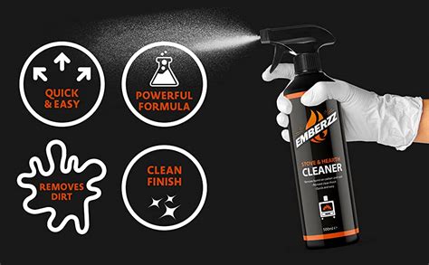 Emberzz Stove Fireplace And Hearth Cleaner Dissolves Soot Grease And Tar For Wood Log