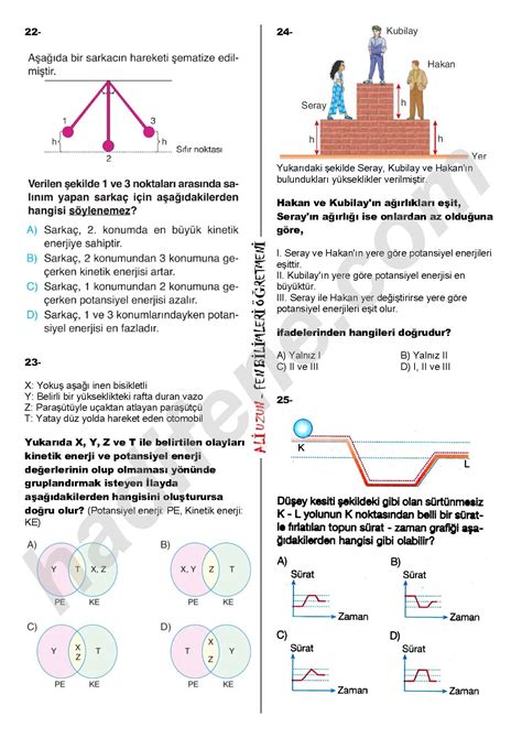 3 ÜNİTE KUVVET VE ENERJİ İŞ VE ENERJİ Hadi Fene Fen Eğitim Merkezi