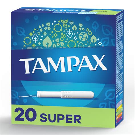 Tampax Cardboard Tampons Super Absorbency Anti Slip Grip Leakguard