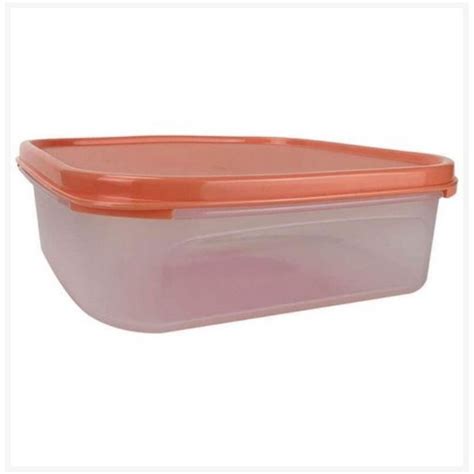 Tupperware Modular Quadrado 1 Laranja 1 2 Litro Shopee Brasil