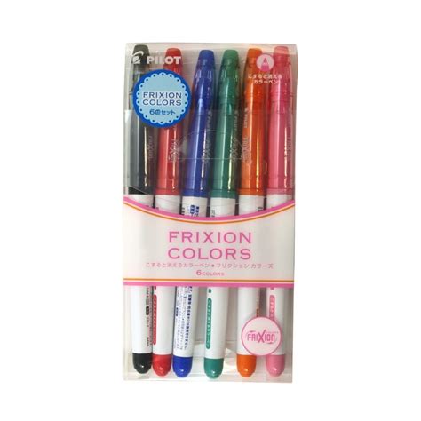 Pilot Frixion Erasable Markers, 6 Colors Japanese Import Coloring Bible Study Journaling Planer ...