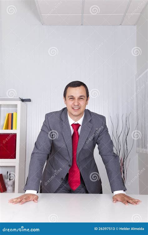 Powerful Businessman At The Office Stock Image Image Of Busy