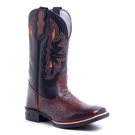 Bota Botina Texana Country Masculina Rodeo Em Couro Legitimo Bordado