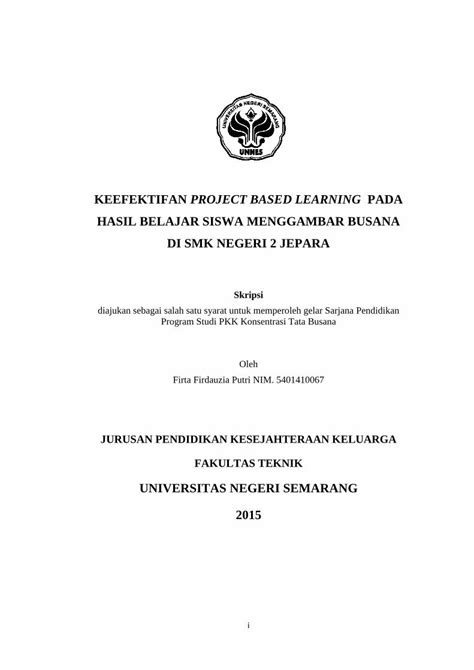 PDF KEEFEKTIFAN PROJECT BASED LEARNING PADA HASIL DOKUMEN TIPS