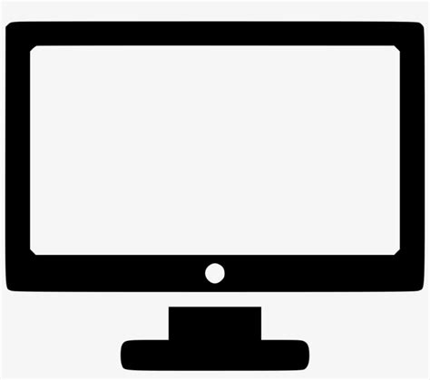 Display Monitor Svg Png Icon Free Download Black And White Computer