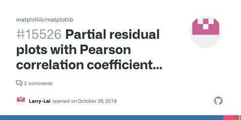 Partial Residual Plots With Pearson Correlation Coefficient And P Value · Issue 15526