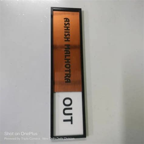 Metal Name Plates at Rs 18/square inch in New Delhi | ID: 2851752002262