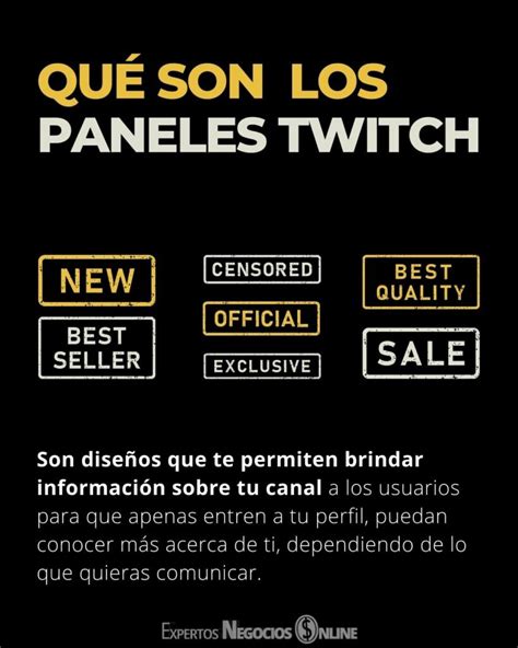 Como Hacer PANELES Para TWITCH Gratis Imagenes