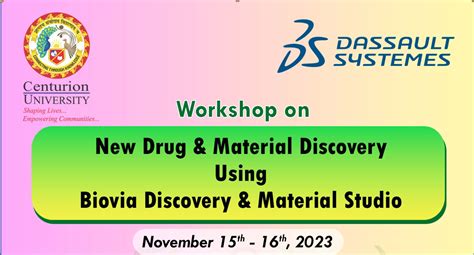 Biovia Workshop November Centurion University