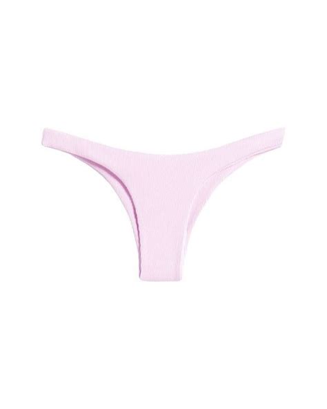 Kulani Kinis Ribbed Cheeky Bikini Bottoms In Pink Lyst