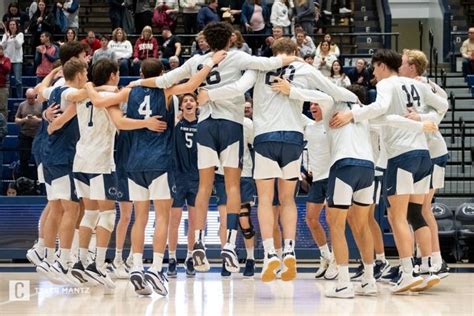 Penn State Mens Volleyball Knocks Off George Mason In Nail Biter