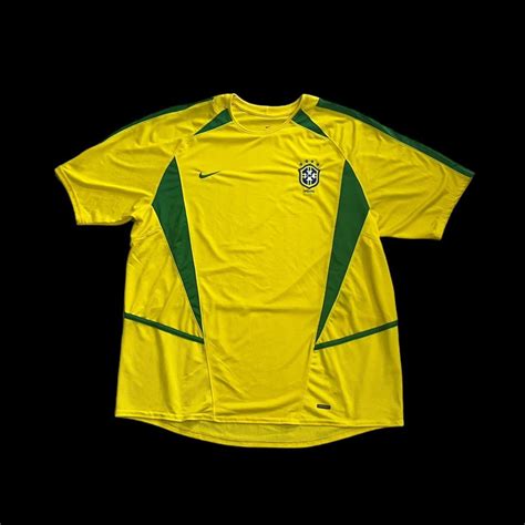 Vintage Nike Brazil Home Jersey Size Depop