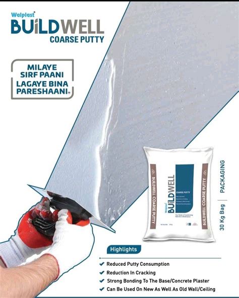 Wallplast Cement Coarse Putty 30kg At Rs 600 Bag In Thiruvarur ID