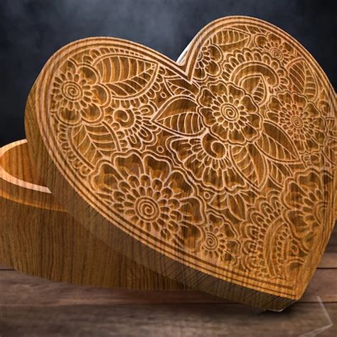 V Carved Jewelry Box Files For CNC Dxf Svg Ai Pdf Etsy