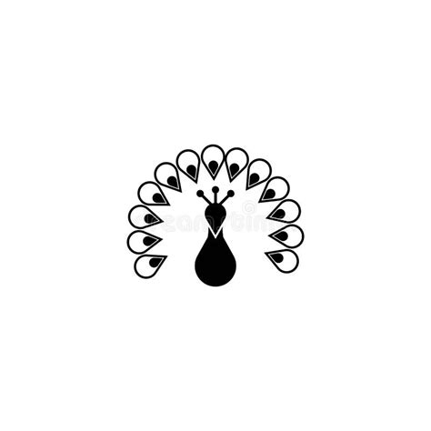 Peacock Black And White Logo