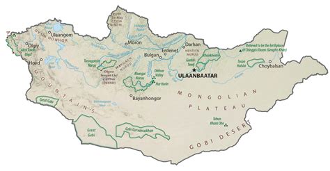 Mongolia Map and Satellite Image - GIS Geography