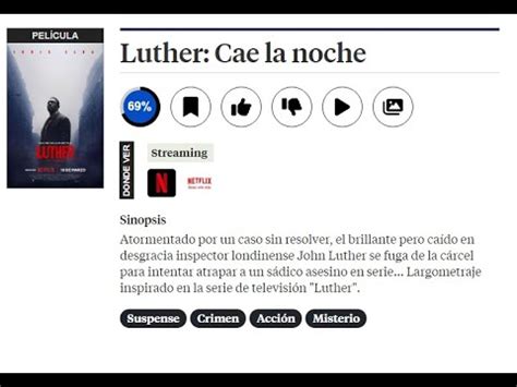 LUTHER CAE LA NOCHE 2023 ONLINE YouTube