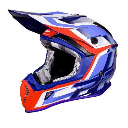 Casque Cross Progrip 3180 Bleu Bleu Clair Motoblouz