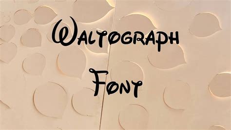 Waltograph Font Free Download