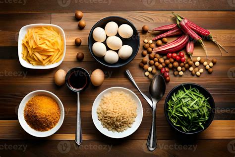 ingredients for a thai curry. AI-Generated 34227652 Stock Photo at Vecteezy