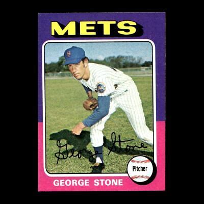 George Stone Topps New York Mets Gm R Ebay