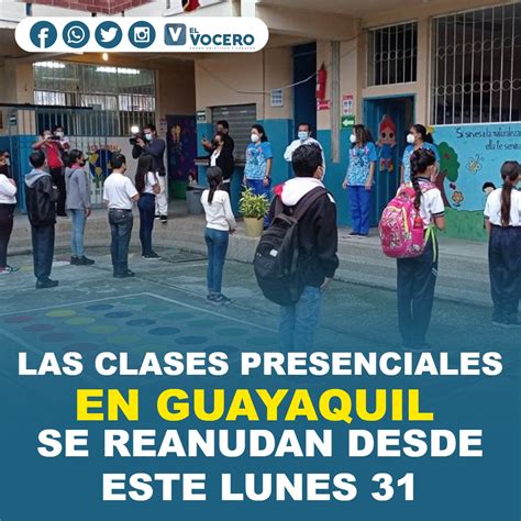 Las Clases Presenciales En Guayaquil Se Reanudan Desde Este Lunes