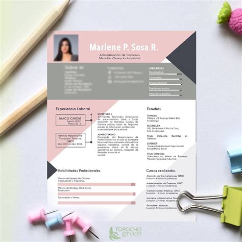 CV Curriculum Vitae Hoja De Vida Graphic Design Cv Cv Design Resume