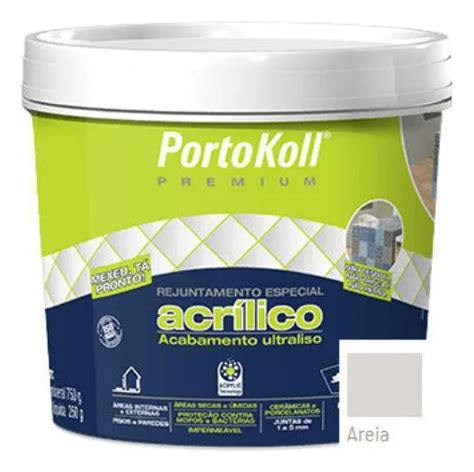 Rejunte Acrílico Premium Portokoll 1 Kg Areia MercadoLivre