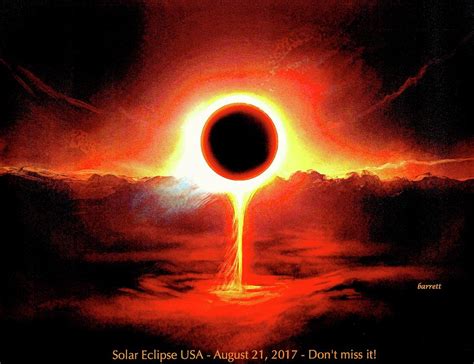 Total Solar Eclipse U.S.A. Painting by Don Barrett - Pixels