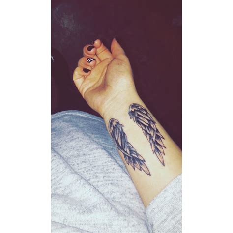 Angel wings tattoo wrist | Tattoos for women small, Tattoos for women, Wings tattoo