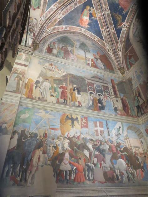 Arezzo Church Of San Francesco Cappella Bacci Frescoes By P D