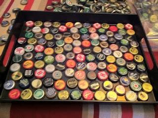 Craft Beer Cap Tray It Was Fun Drinking Them All And It Ll Be Fun