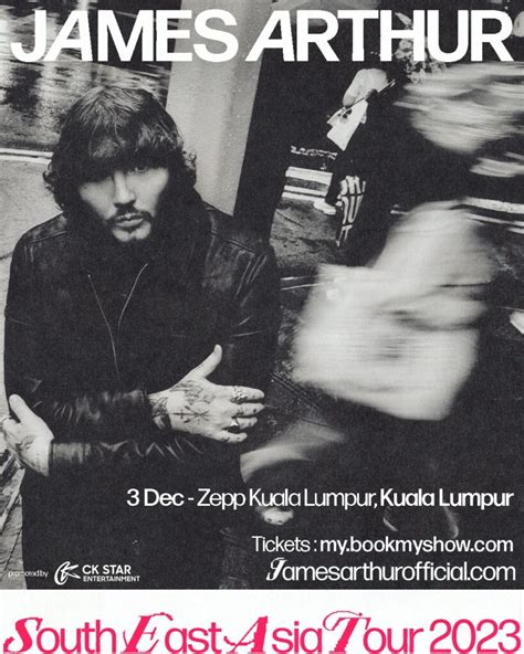 Brit Singer James Arthur To Perform In Kuala Lumpur Singapore In