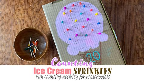 Counting Ice Cream Sprinkles Activity Happy Toddler Playtime